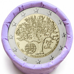 Rouleau de 25 pièces de 2 euros commémoratives – Portugal 2007 – recto