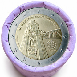 Rouleau de 25 pièces de 2 euros commémoratives – Portugal 2013 – recto