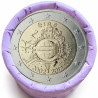 Rouleau de 25 pièces de 2 euros commémoratives – Irlande 2012 – 10 ans de l'euro – recto