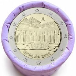 Rouleau de 25 pièces de 2 euros commémoratives – Espagne 2011 – recto