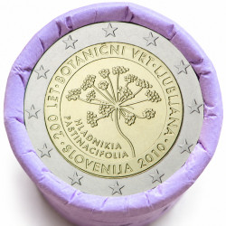 Rouleau de 25 pièces de 2 euros commémoratives – Slovénie 2010 – recto