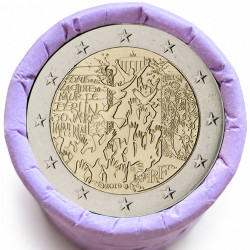 Rouleau de 25 pièces de 2 euros commémoratives – France 2019 – Mur de Berlin – recto