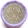 Rouleau de 25 pièces de 2 euros commémoratives – France 2014 – SIDA – recto