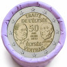 Rouleau de 25 pièces de 2 euros commémoratives – France 2013 – Traité de l'Elysée – recto