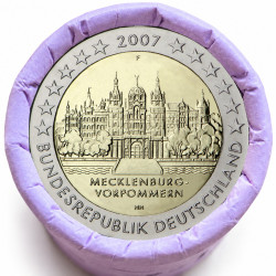 Rouleau de 25 pièces de 2 euros commémoratives – Allemagne 2007 – recto