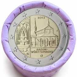 Rouleau de 25 pièces de 2 euros commémoratives – Allemagne 2013 – Cloitre – recto