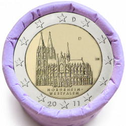 Rouleau de 25 pièces de 2 euros commémoratives – Allemagne 2011 – recto