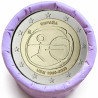 Rouleau de 25 pièces de 2 euros commémoratives – Espagne 2009 – 10 ans de la zone euro – recto