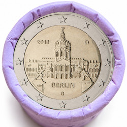 Rouleau de 25 pièces de 2 euros commémoratives – Allemagne 2018 – Château – recto