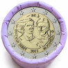 Rouleau de 25 pièces de 2 euros commémoratives – Belgique 2011 – recto
