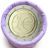 Rouleau de 25 pièces de 2 euros commémoratives – Slovénie 2009 – 10 ans de la zone euro – recto
