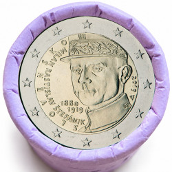 Rouleau de 25 pièces de 2 euros commémoratives – Slovaquie 2019 – Milan – recto
