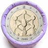 Rouleau de 25 pièces de 2 euros commémoratives – Belgique 2006 – recto