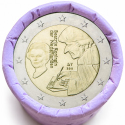 Rouleau de 25 pièces de 2 euros commémoratives – Pays-Bas 2011 – recto