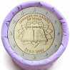 Rouleau de 25 pièces de 2 euros commémoratives – Irlande 2007 – Traité de Rome – recto