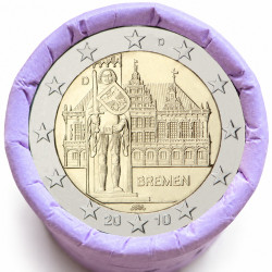 Rouleau de 25 pièces de 2 euros commémoratives – Allemagne 2010 – recto
