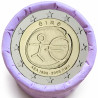 Rouleau de 25 pièces de 2 euros commémoratives – Irlande 2009 – 10 ans de la zone euro – recto