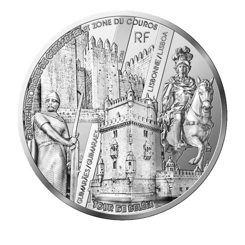 France 2026 - 10 euros Argent - UNESCO Portugal-château de Guimarães - revers