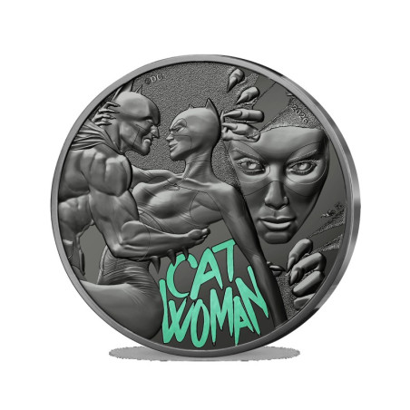 France 2026 - 10 euros Argent UNC - Batman Argent Catwoman argent non circulé - revers
