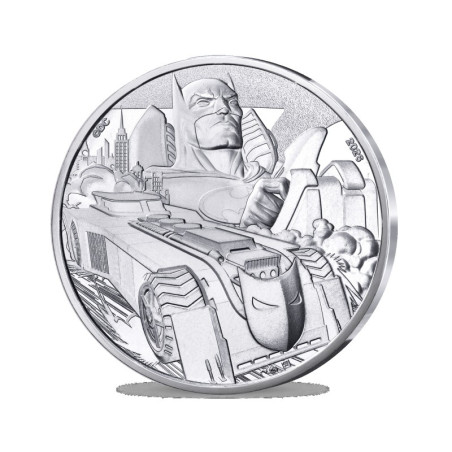France 2026 - 10 euros Argent UNC - Batman Batmobile -argent UNC - revers