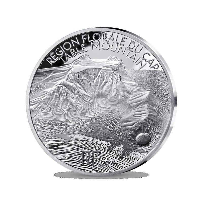 France 2026 - 10 euros Argent - Montagne de la Table UNESCO - revers