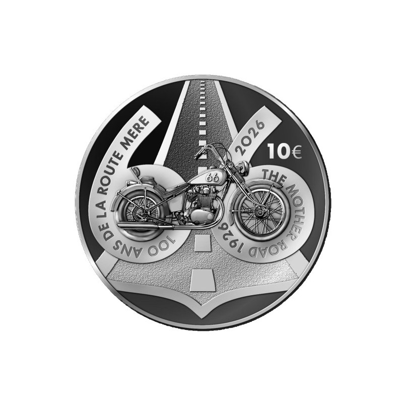 France 2026 - 10 euros Argent BE - Route 66