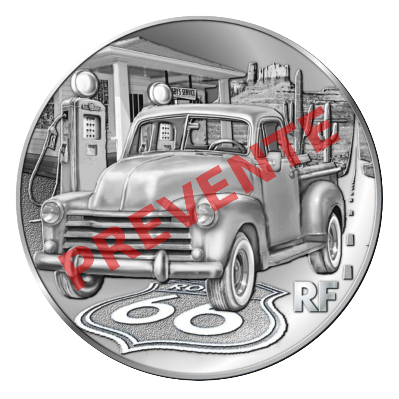 France 2026 - 10 euros Argent BE - Route 66