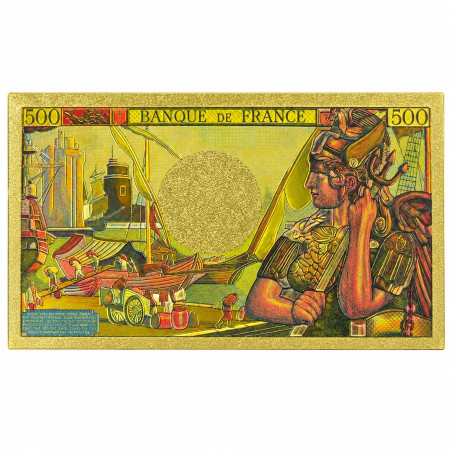 Reproduction billet 500 Francs Colbert - Doré