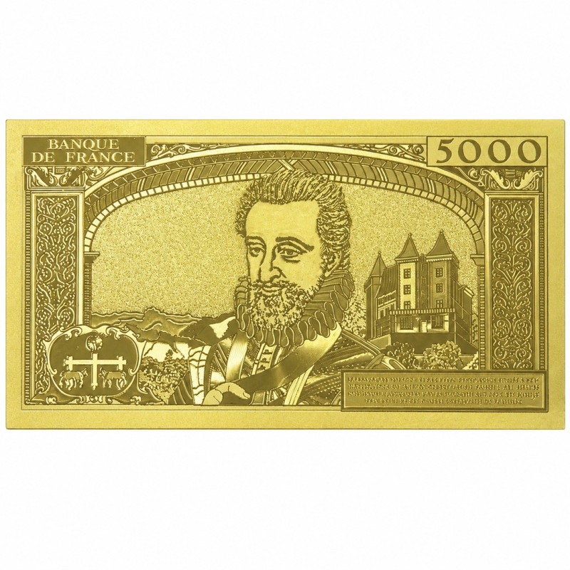 Réplique 50 Nouveau Francs - 500 Francs Henri IV