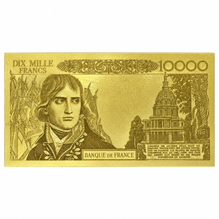 Reproduction billet 100 NF sur 10000 Francs Bonaparte - Doré