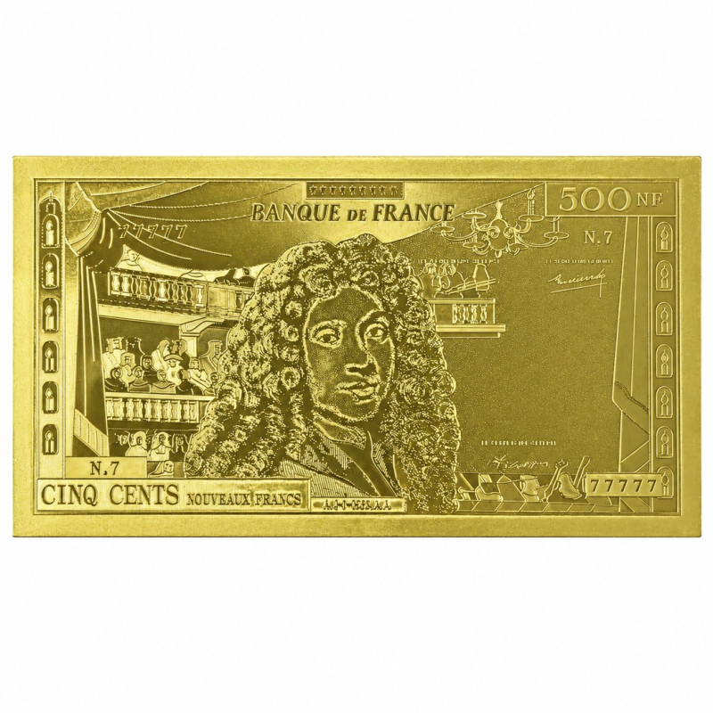 Reproduction billet 500Francs Molière - Doré
