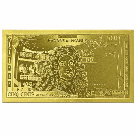 Reproduction billet 500Francs Molière - Doré