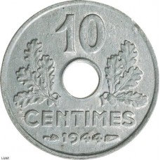 10 centimes Etat Français Petit module