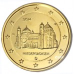 Allemagne 2014 - 2 euro commémorative Eglise Saint Michel dorée à l'or fin 24 carats