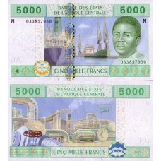 P.309 Afrique Centrale Centrafrique - Billet de 5000 Francs