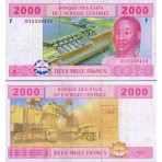P.508 Afrique Centrale Guinée Equatoriale - Billet de 2000 Francs